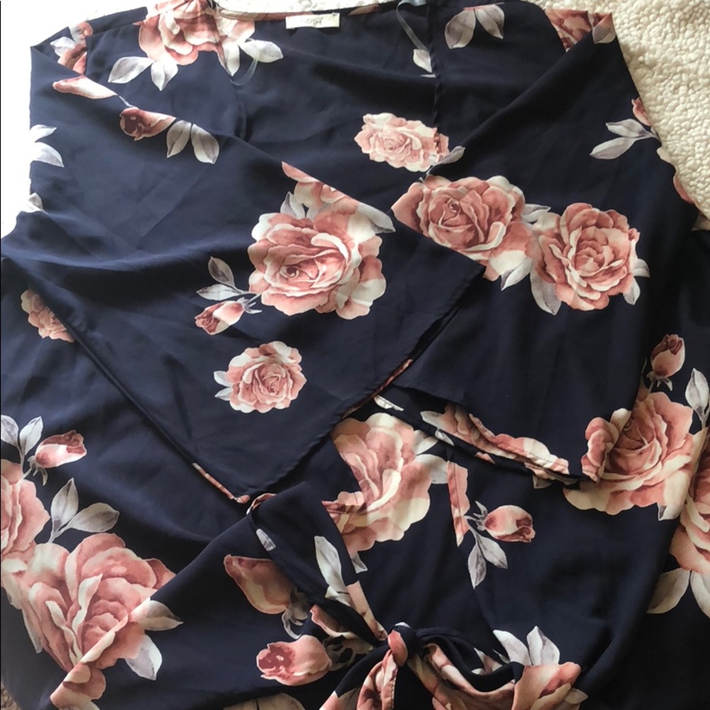 Floral Tied Cover Up